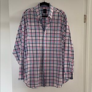 Tailorbyrd Multicolor Plaid Button Down Shirt